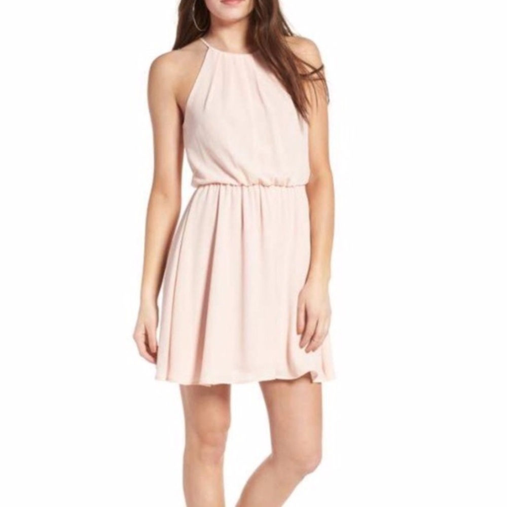 Women’s Blush Pink Sleeveless Dress